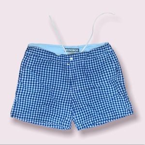 Bonobos - Plaid swimming Trunks Men size 32